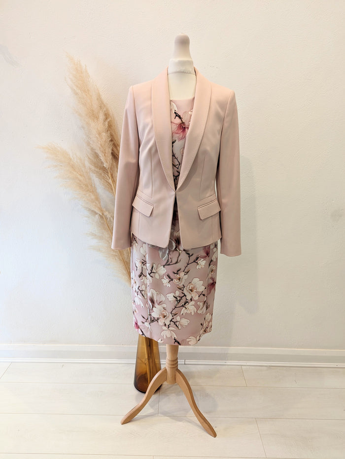 M&S/Phase Eight Blush Floral Dress 2 Piece 10