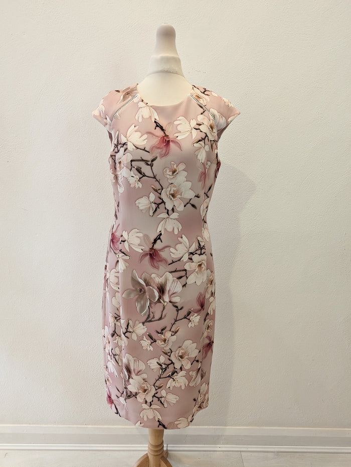 M&S/Phase Eight Blush Floral Dress 2 Piece 10