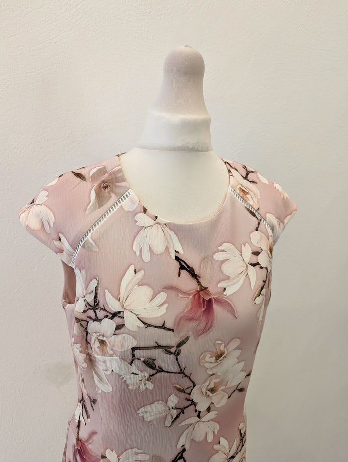 M&S/Phase Eight Blush Floral Dress 2 Piece 10