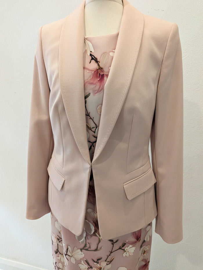 M&S/Phase Eight Blush Floral Dress 2 Piece 10