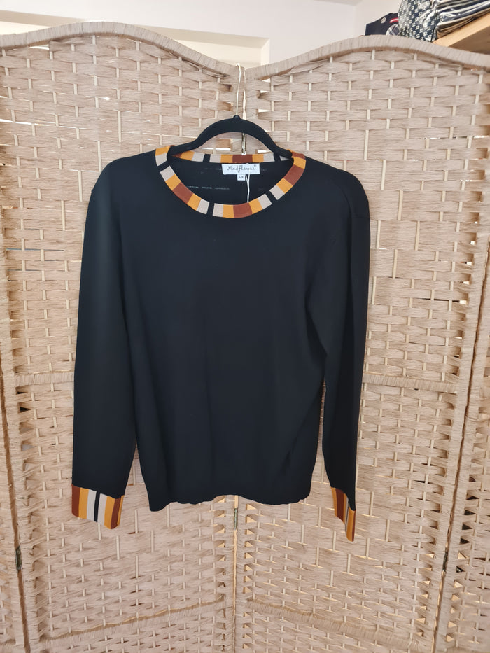 Mudflower Black/Tan Trim Jumper Size 14