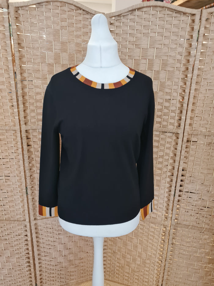 Mudflower Black/Tan Trim Jumper Size 14