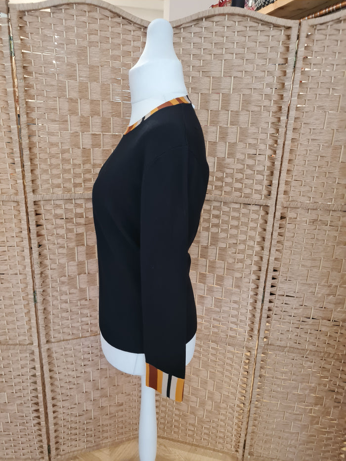 Mudflower Black/Tan Trim Jumper Size 14
