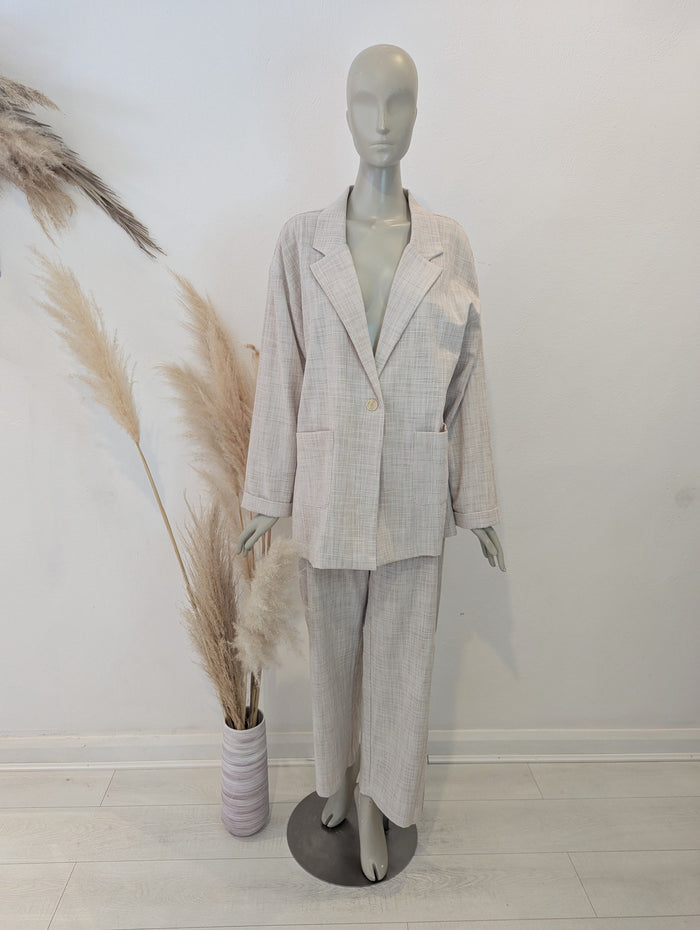 Mus & Bombon Beige Suit XL NWT £190