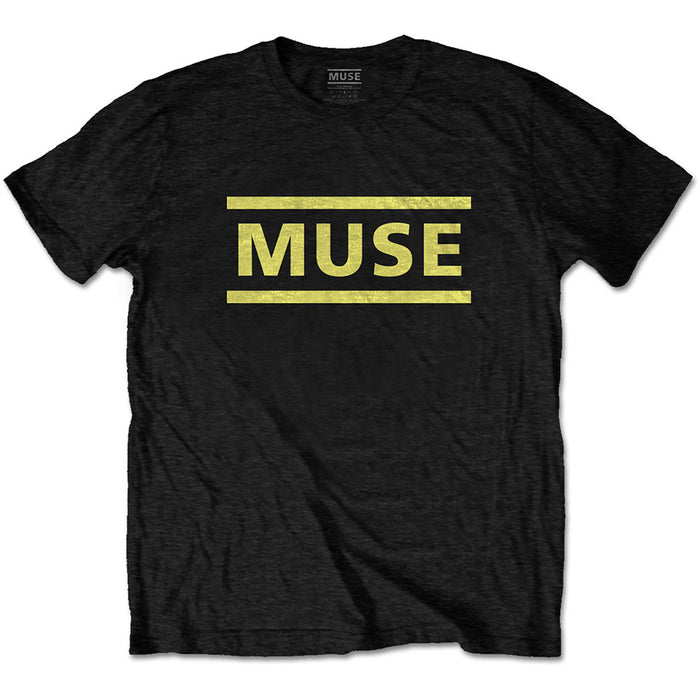 Muse T-Shirt - Yellow Classic Logo Rock Off