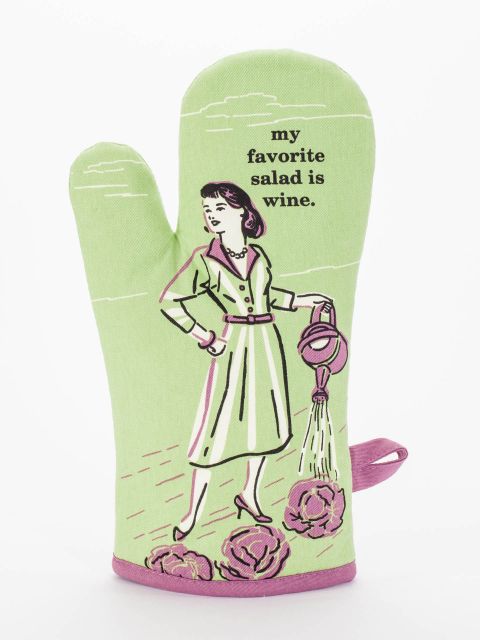 My Favourite Salad Is Wine Oven Mitt