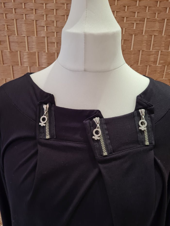 My Soul black zip detail jumper XL