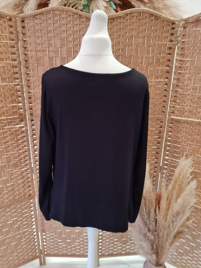 My Soul black zip detail jumper XL