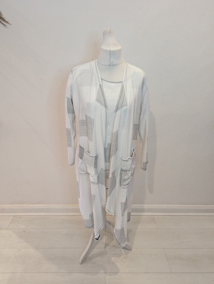 My Soul White/Black Two Piece Top/Jacket Medium
