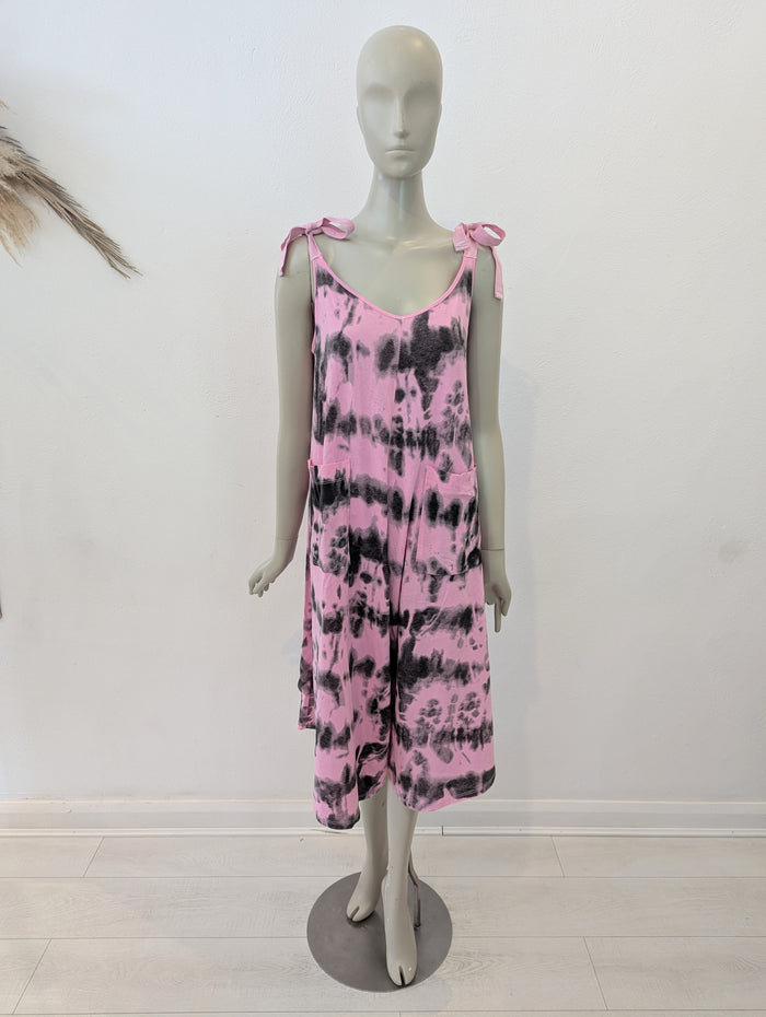 My Story pink tie dye jumpsuit M/L