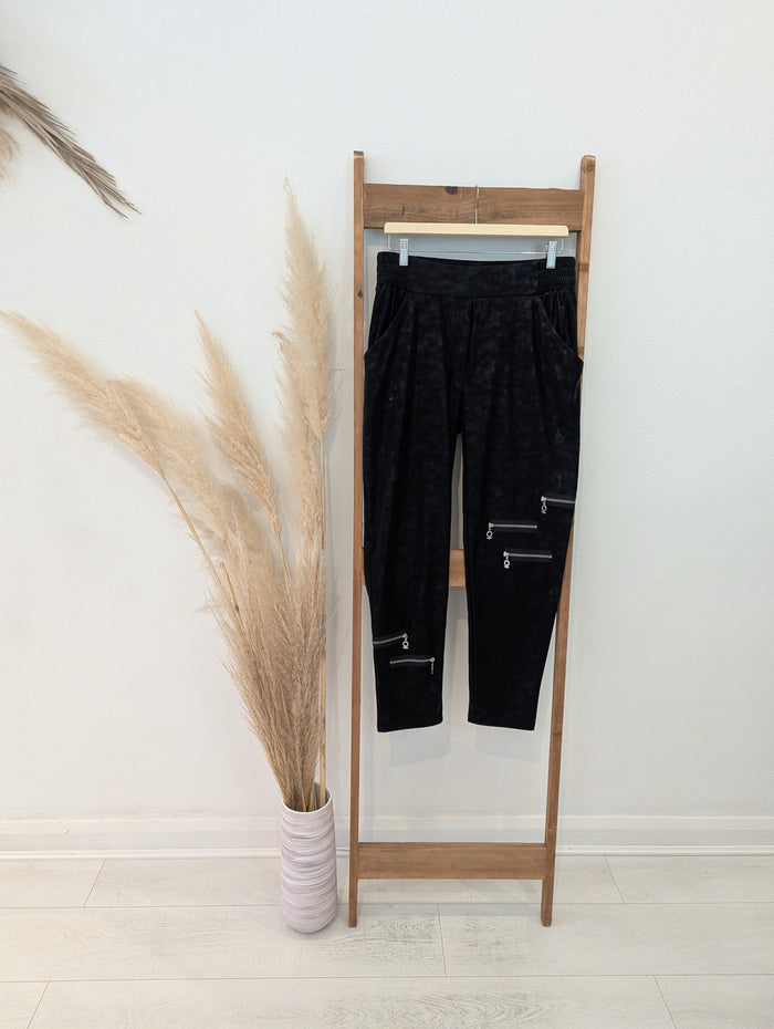 MySoul black shiny joggers L NWR RRP £119
