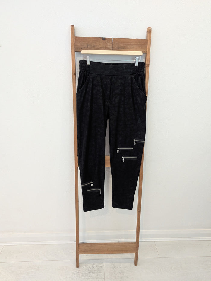 MySoul black shiny joggers L NWR RRP £119