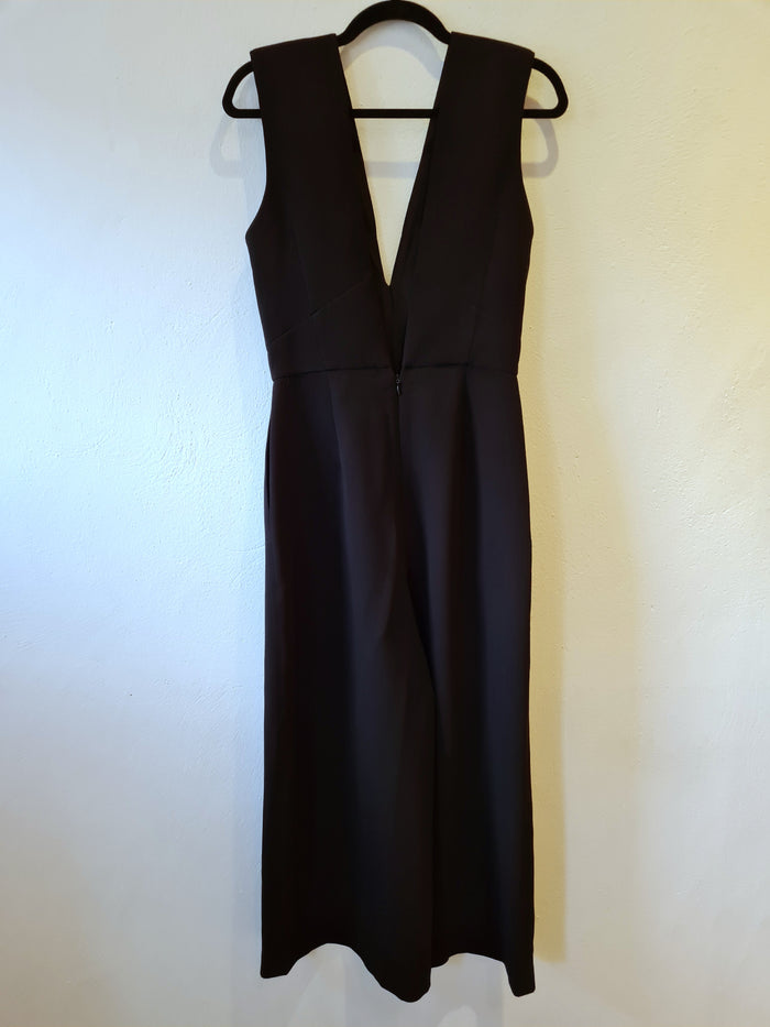 Nasty Gal black structured jumpsuit M