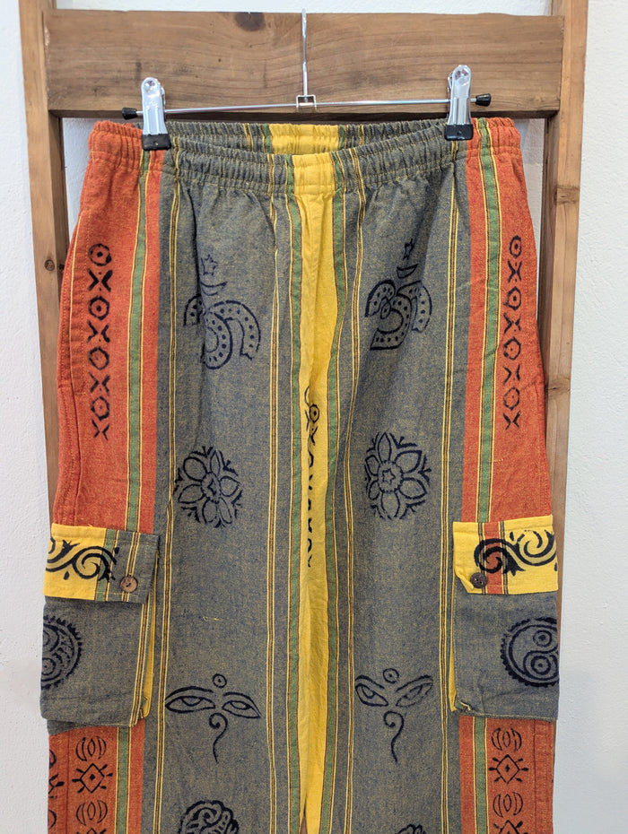 Natureline Orange Multi Cargo Trousers M