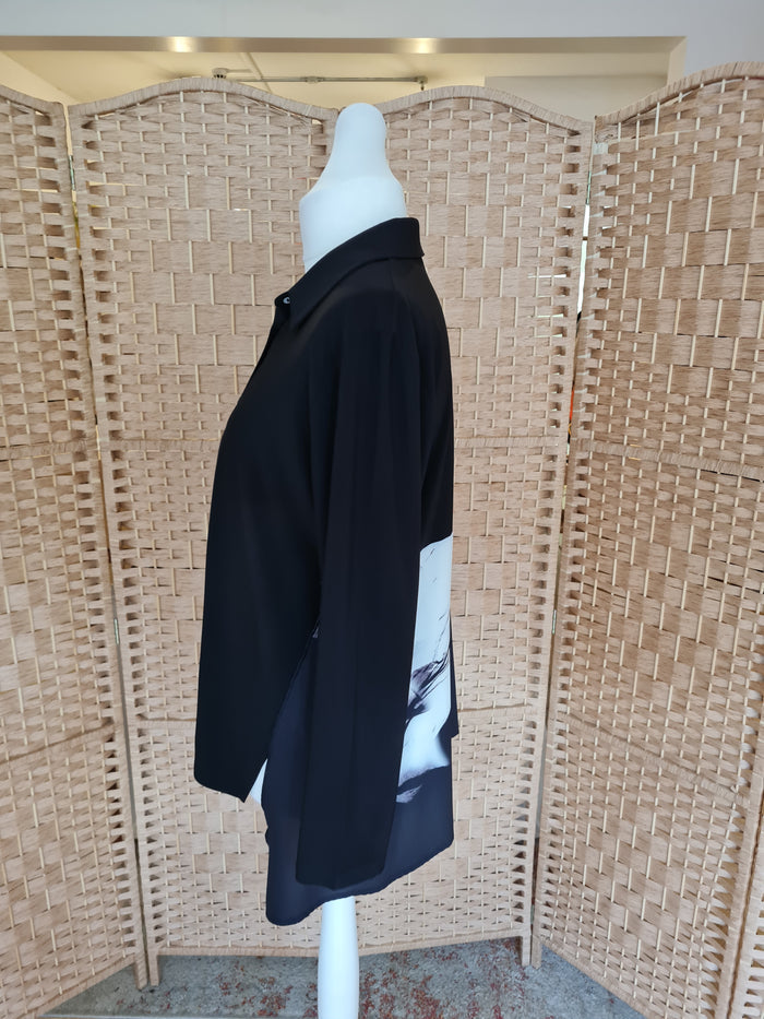 Naya Black & Grey Shirt Medium