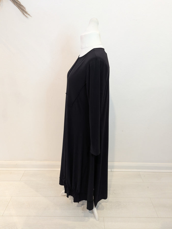 Naya Black Maxi Jersey Dress L