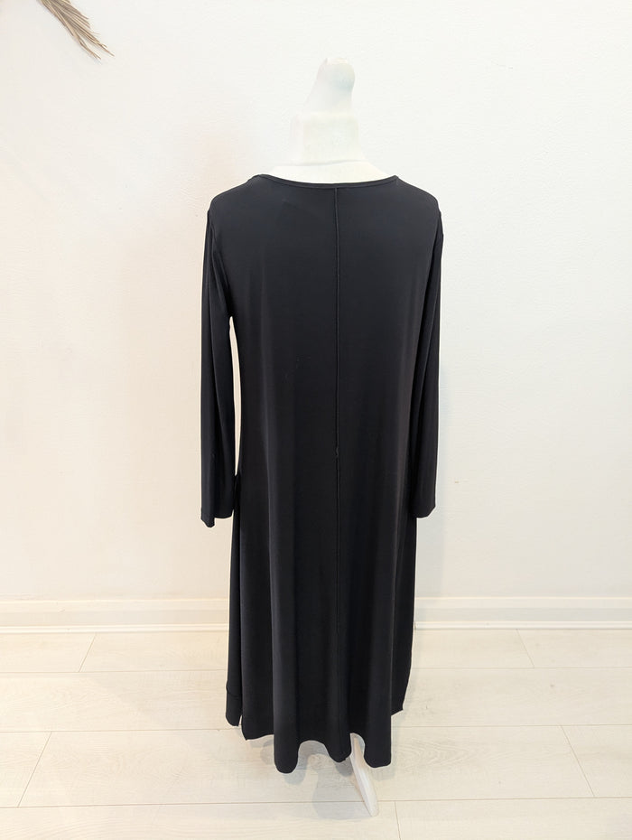 Naya Black Maxi Jersey Dress L