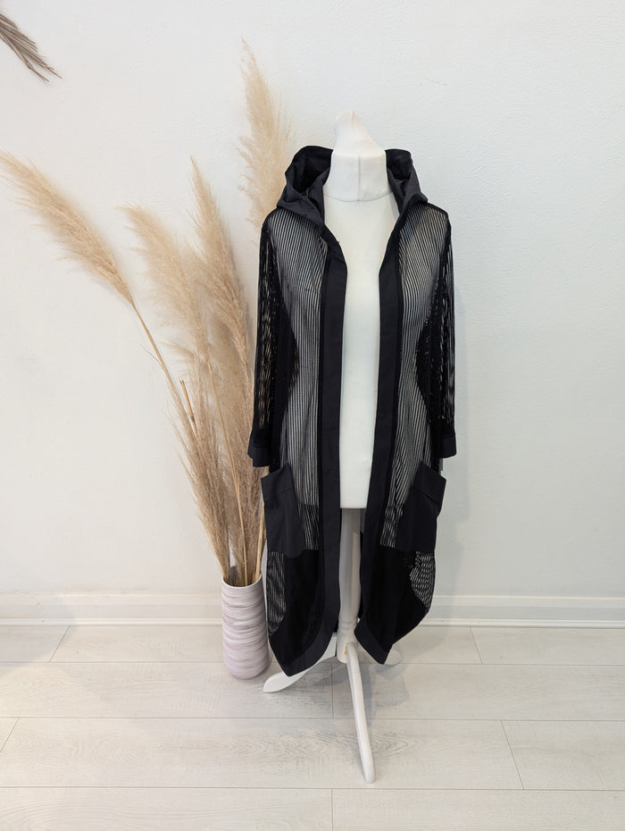 Naya black mesh jacket XL NWT RRP £179