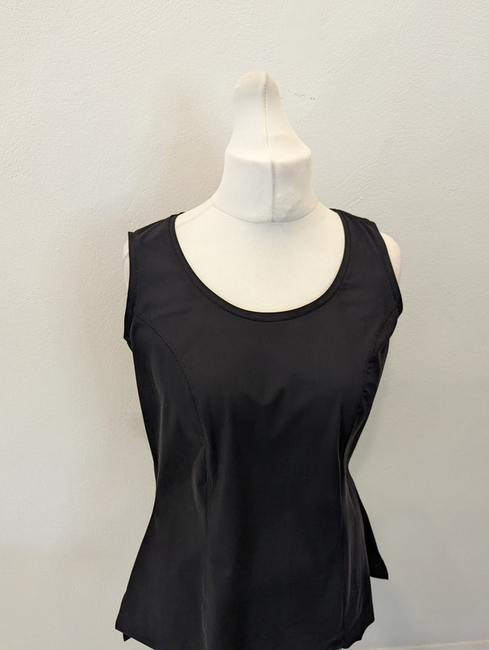 Naya Black Vest Top Size 2