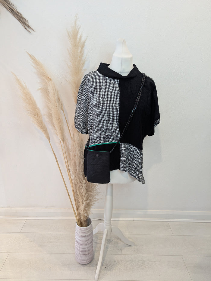 Naya Black & White Top L & Bag