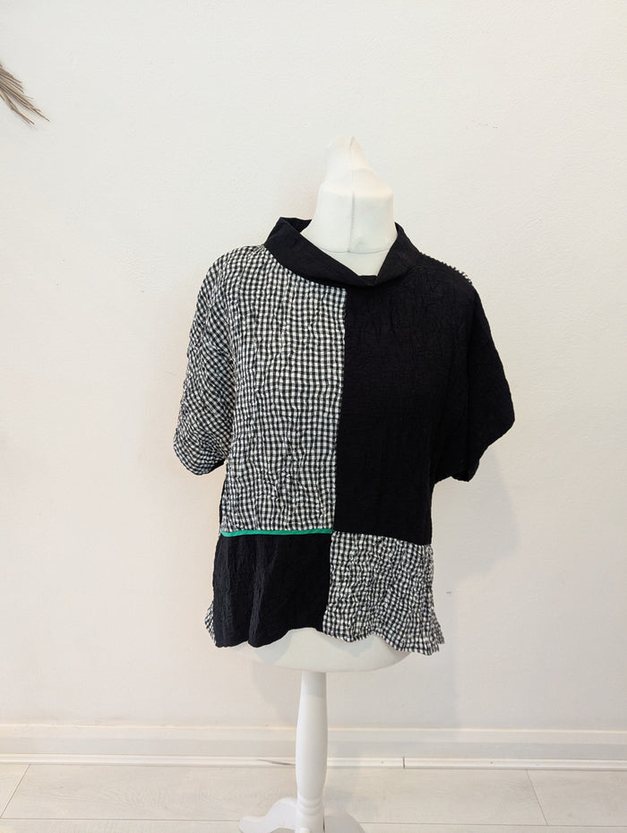 Naya Black & White Top L & Bag