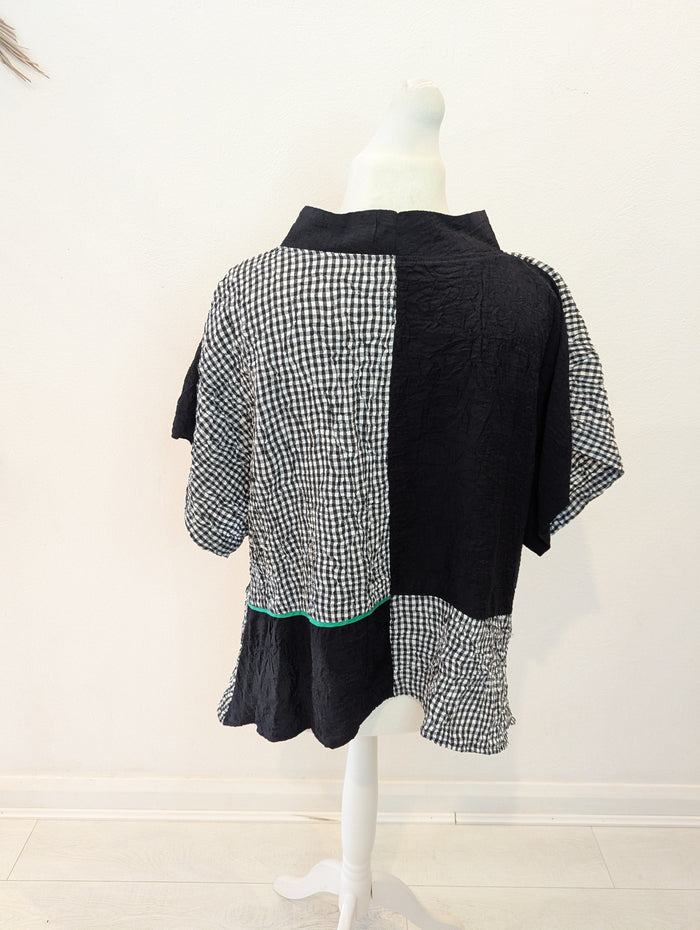 Naya Black & White Top L & Bag