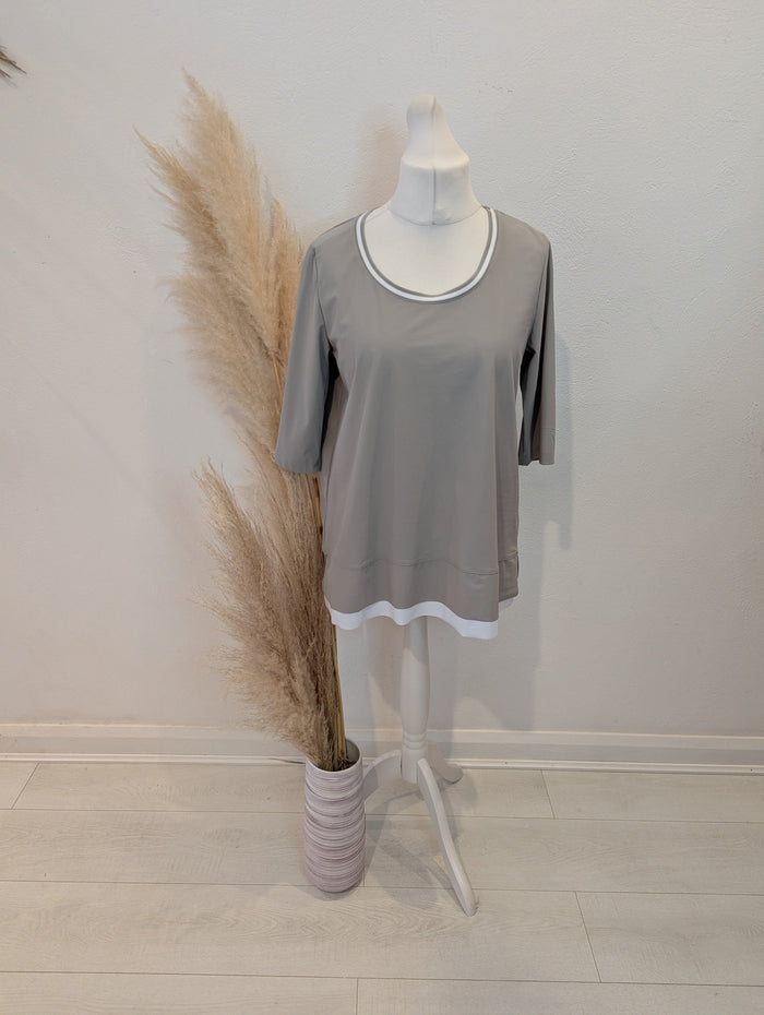 Naya Grey/ White Top Size Medium