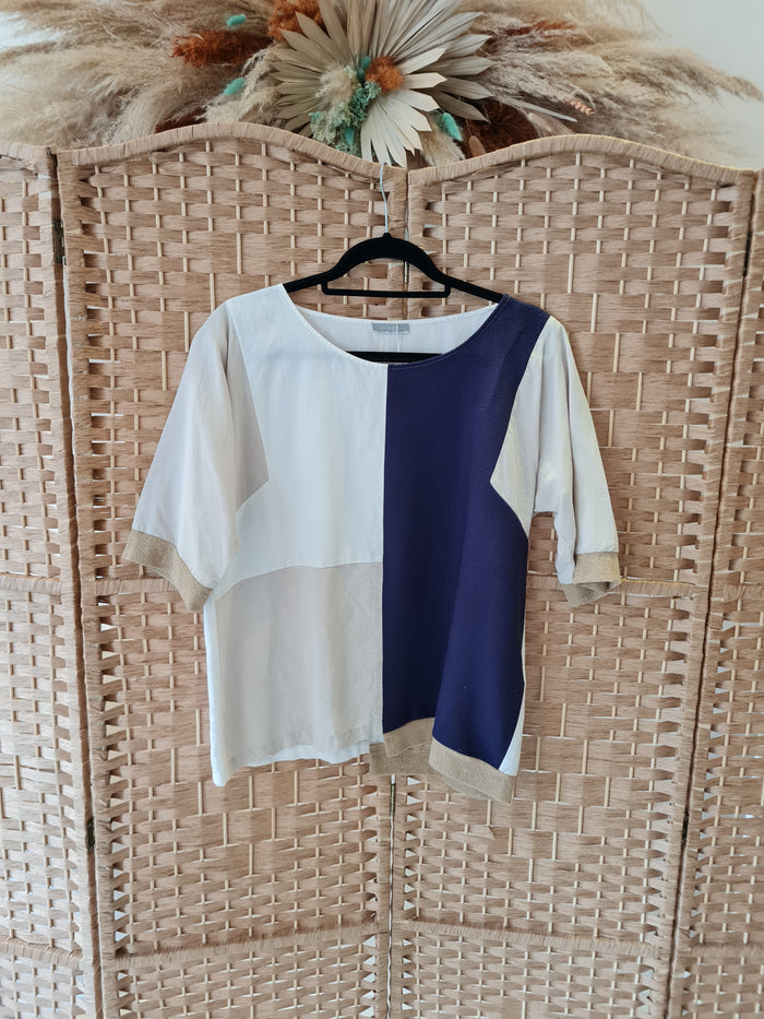 Naya Linen Mix Top Size Medium