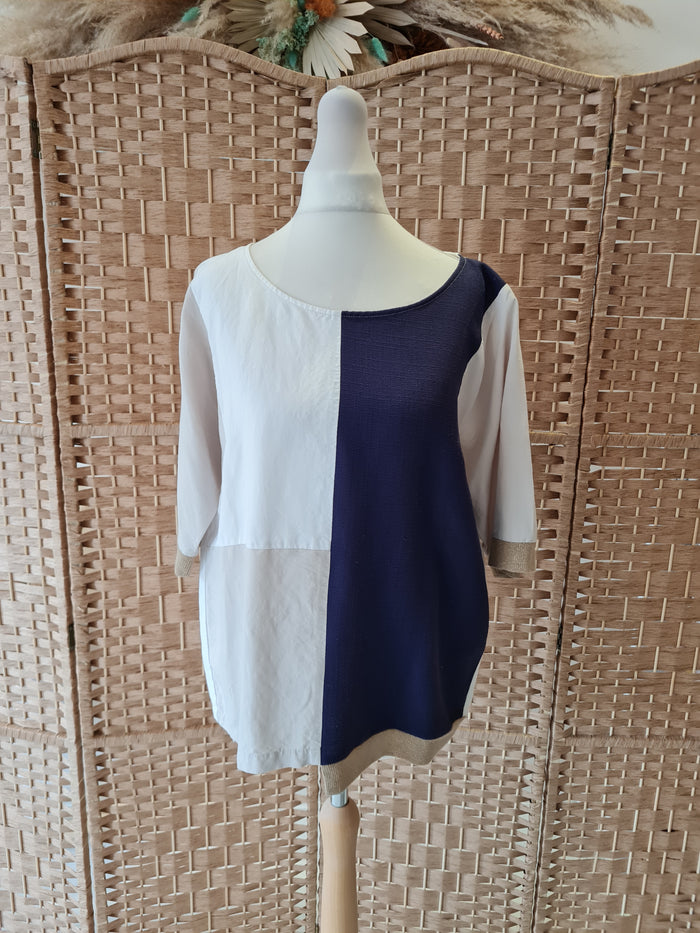 Naya Linen Mix Top Size Medium