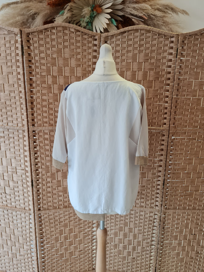 Naya Linen Mix Top Size Medium