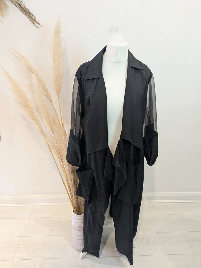Naya Sheer sleeve Trench M/L