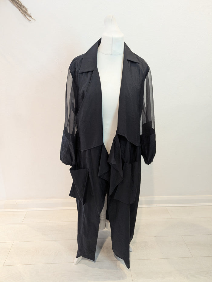 Naya Sheer sleeve Trench M/L
