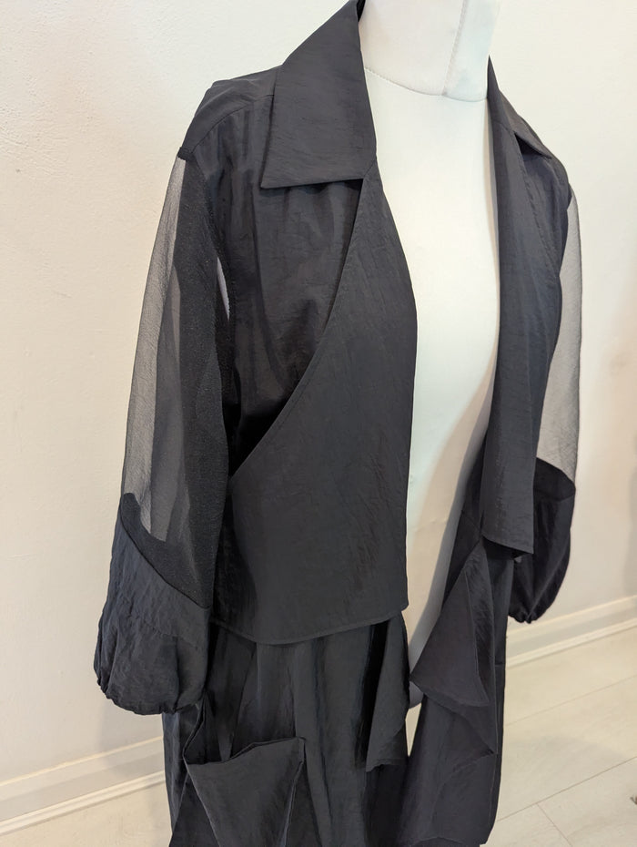 Naya Sheer sleeve Trench M/L