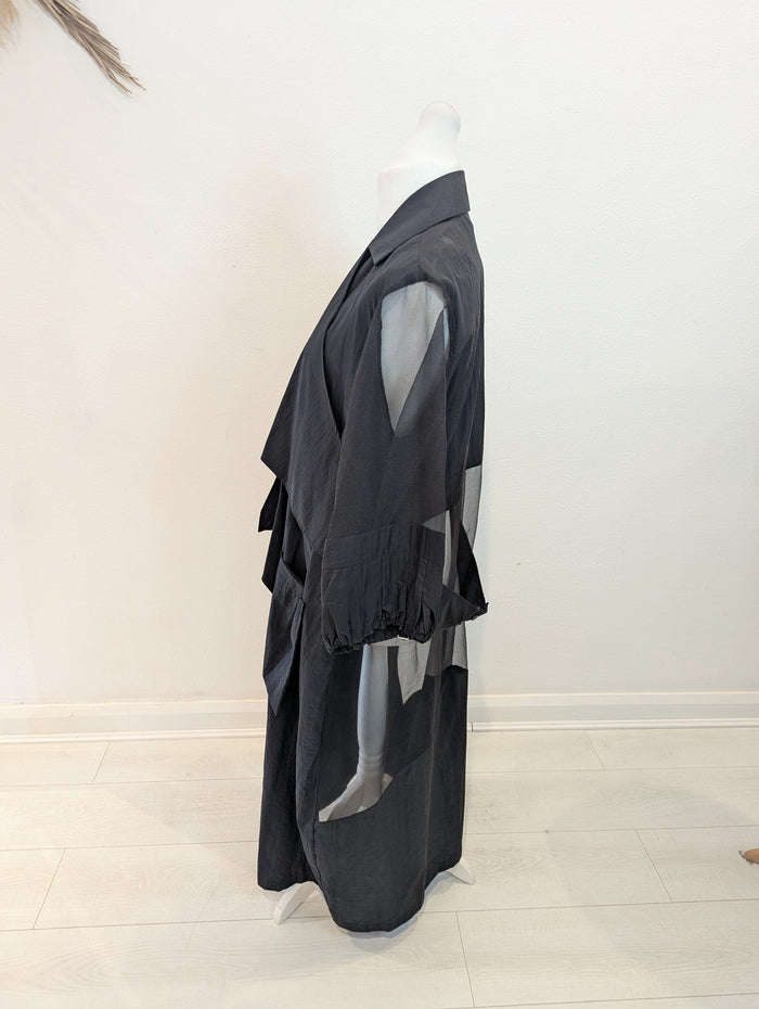 Naya Sheer sleeve Trench M/L