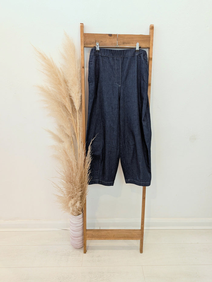 Neirami Navy Denim Trousers One Size