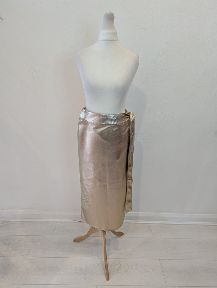 Never Fully Dressed Gold skirt 8 NWT