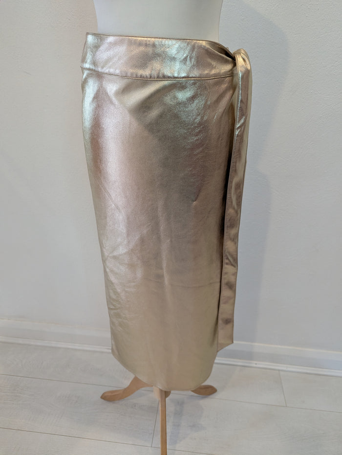 Never Fully Dressed Gold skirt 8 NWT