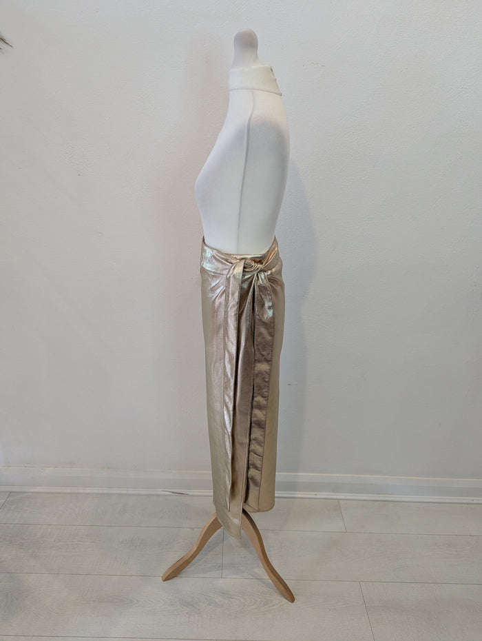 Never Fully Dressed Gold skirt 8 NWT