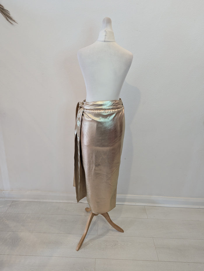 Never Fully Dressed Gold skirt 8 NWT