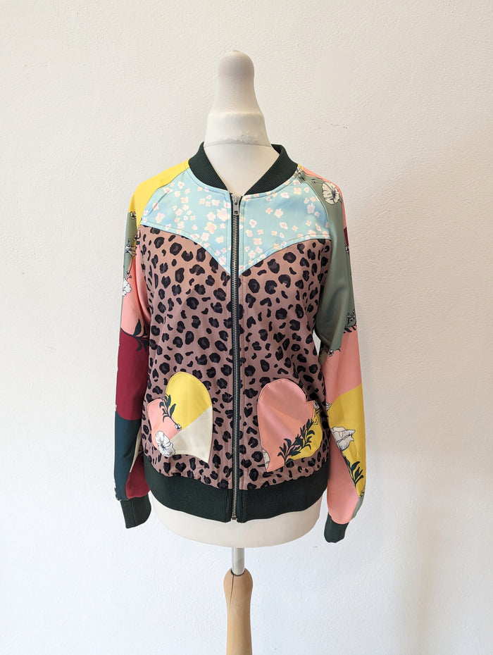 Never Fully Dressed Patchwork Bomber Size 10 NWT