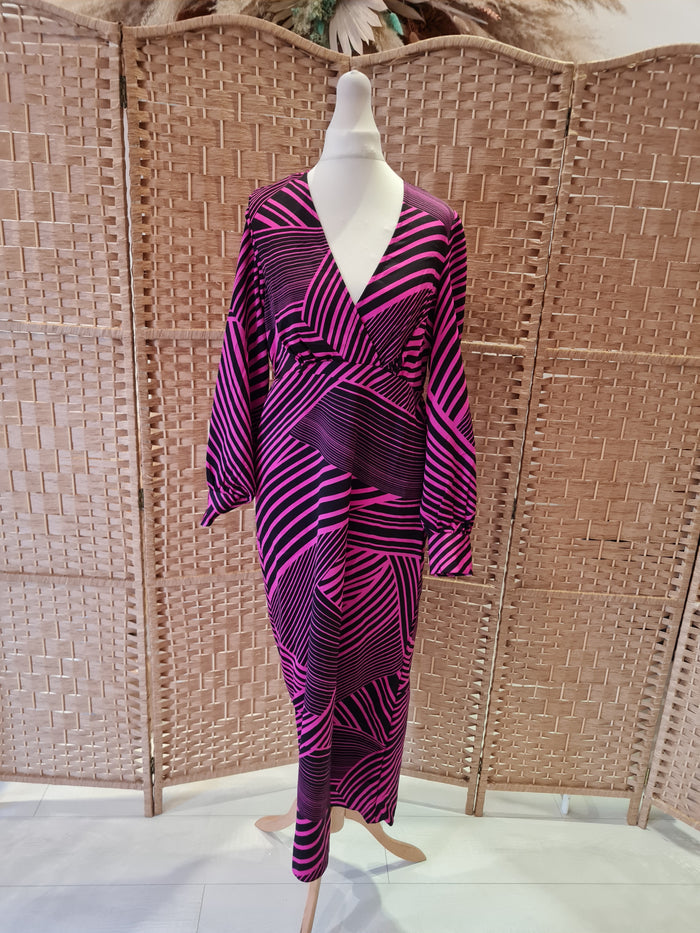 New Look pink/black dress 10 NEW RRP £30