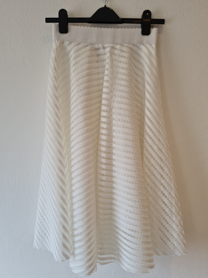 New Look White Skater skirt 8