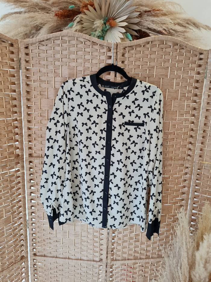 Next Black Bow Blouse 16