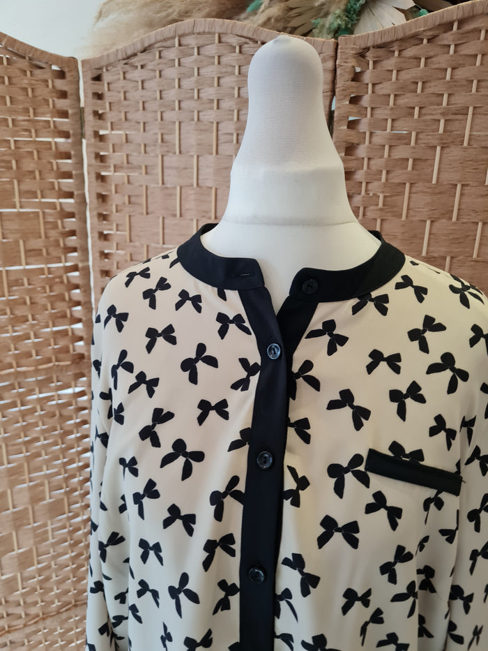 Next Black Bow Blouse 16