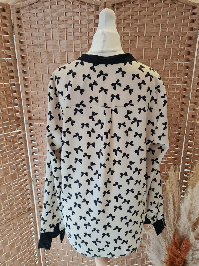 Next Black Bow Blouse 16