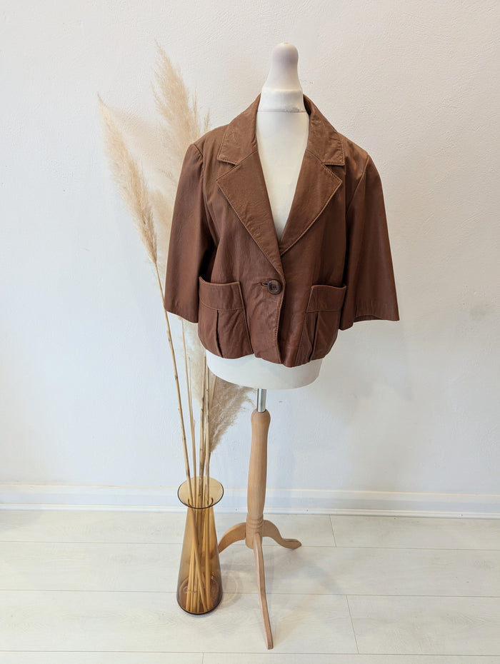 Next Brown Leather Jacket 16