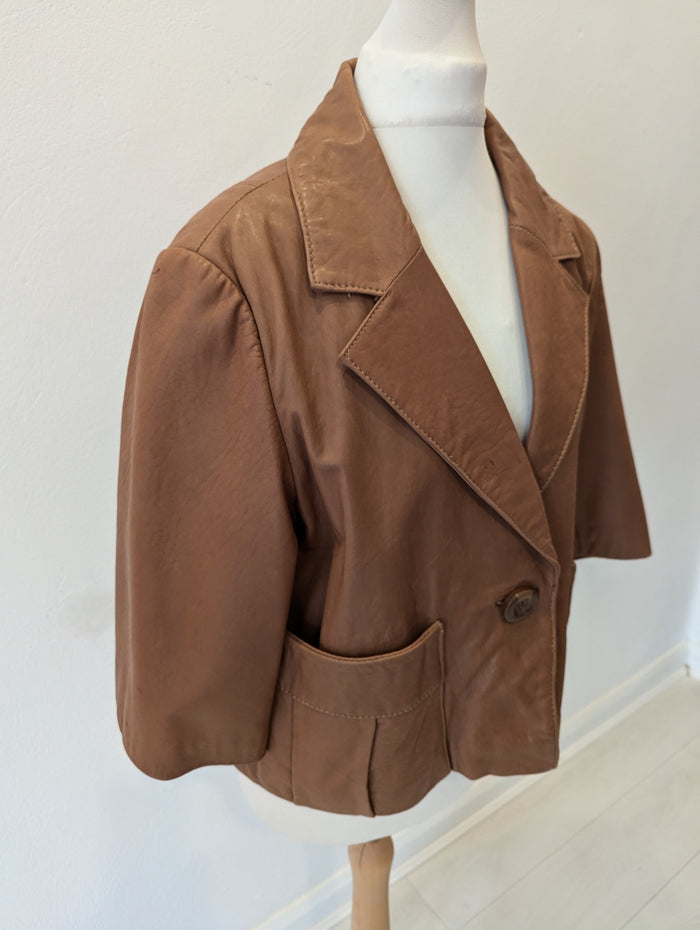 Next Brown Leather Jacket 16