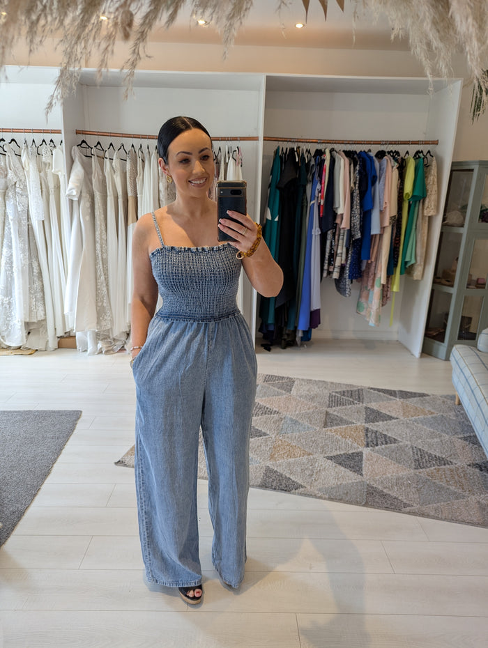 Next denim jumpsuit 14 NWT RRP £42