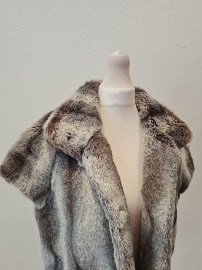 Next Grey Faux fur Jacket (New)  12