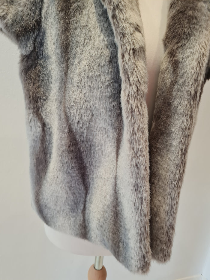 Next Grey Faux fur Jacket (New)  12
